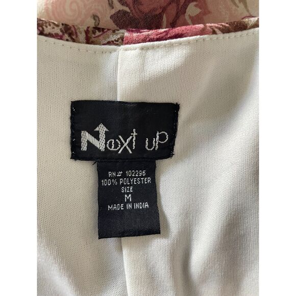 Y2k 90s Womens Pink Floral Ethereal Fairy Coquette Grunge Whimsigoth Dress Sz M - Picture 7 of 7